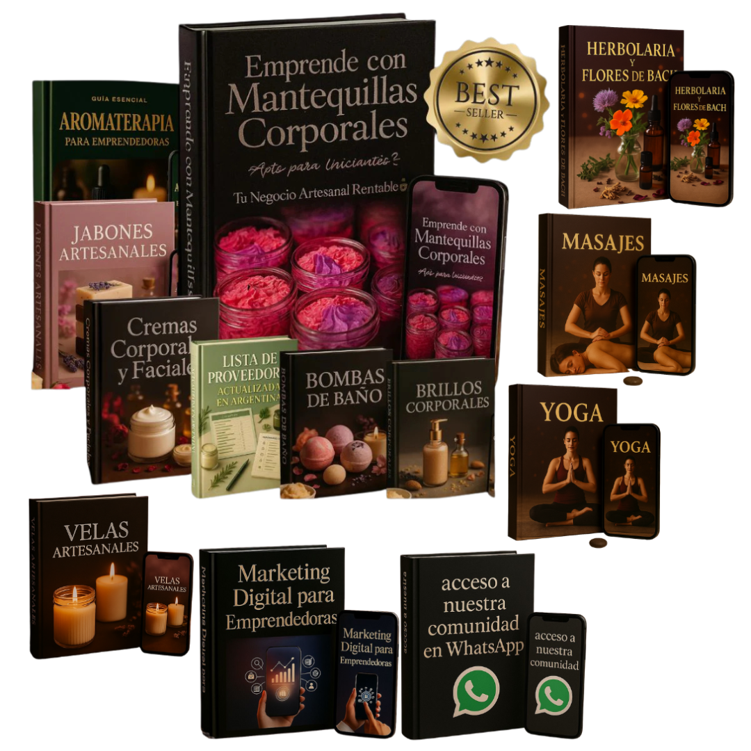 Mantequillas Corporales: Promo Mega Pack 13x1 + Clases en video